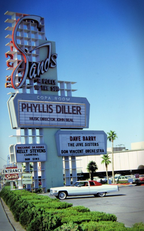 SANDS HOTEL SIGN FOR PHYLLIS